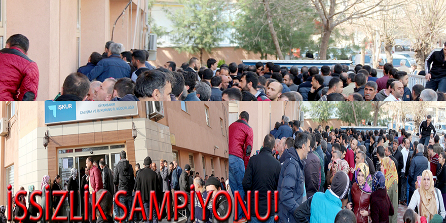 İşsizlik şampiyonu!