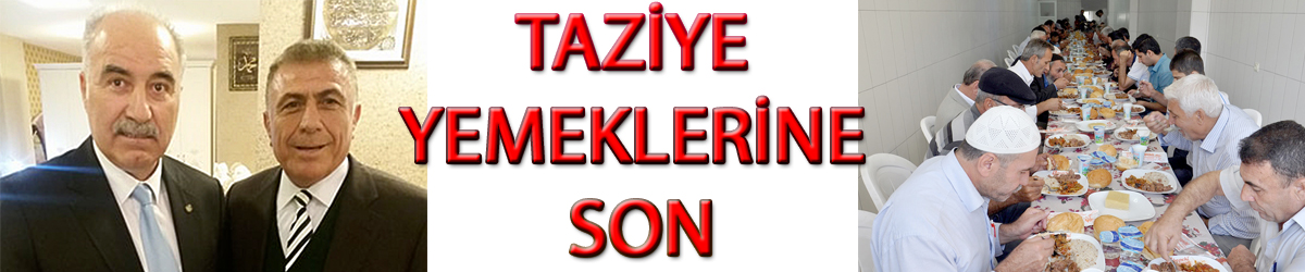 Taziye yemeklerine son