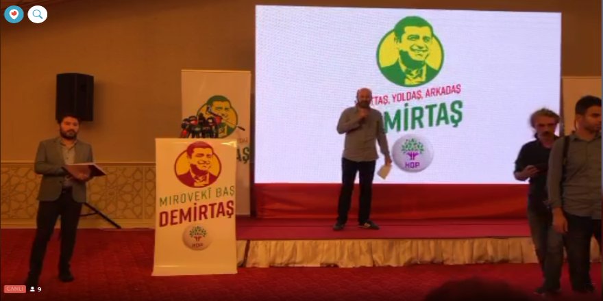 CANLI YAYIN....HDP Diyarbakır’da Cumhurbaşkanı adayını açıklıyor