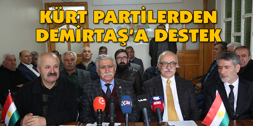 Kürt Partilerden Demirtaş’a destek