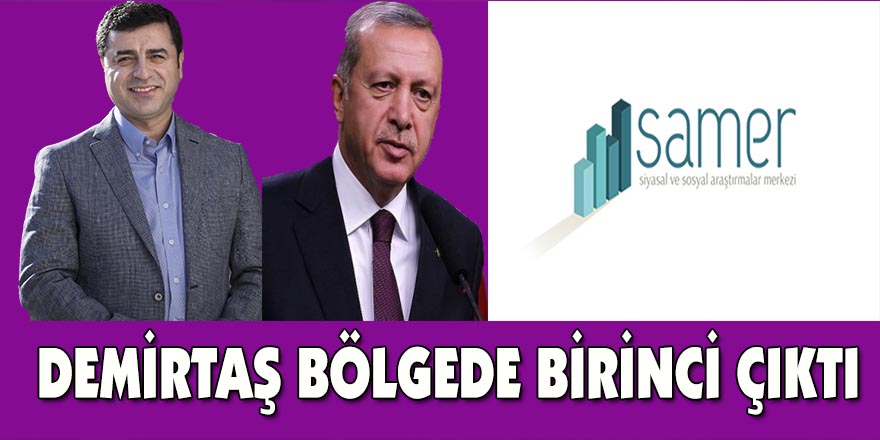 Demirtaş bölgede birinci çıktı