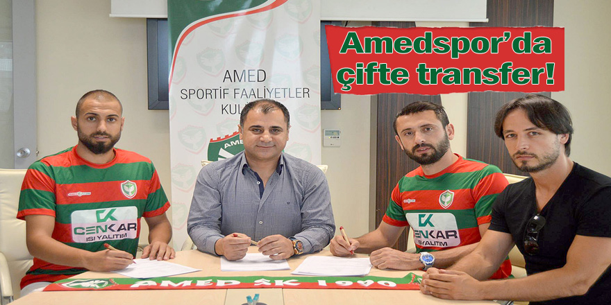 Amedspor’da çifte transfer!