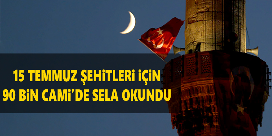 90 bin camide eş zamanlı olarak sela okundu