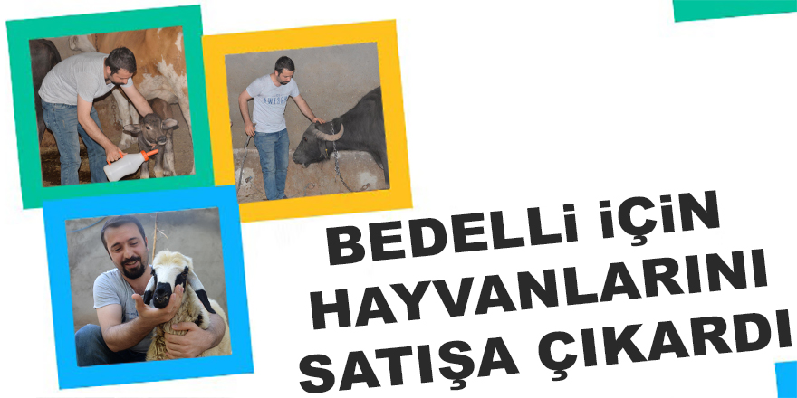 Bedelli İçin Hayvanlarını Satışa Çıkardı