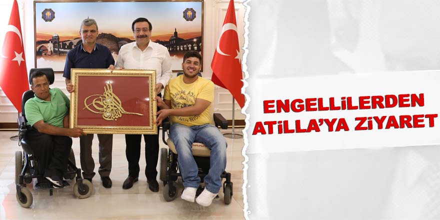 Engellilerden Cumali Atilla’ya ziyaret