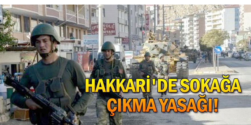 Sokağa çıkma yasağı