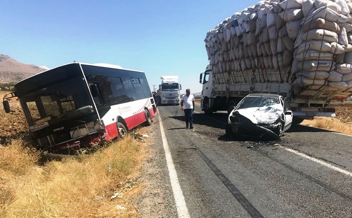 Ergani’de trafik kazası: 3 yaralı