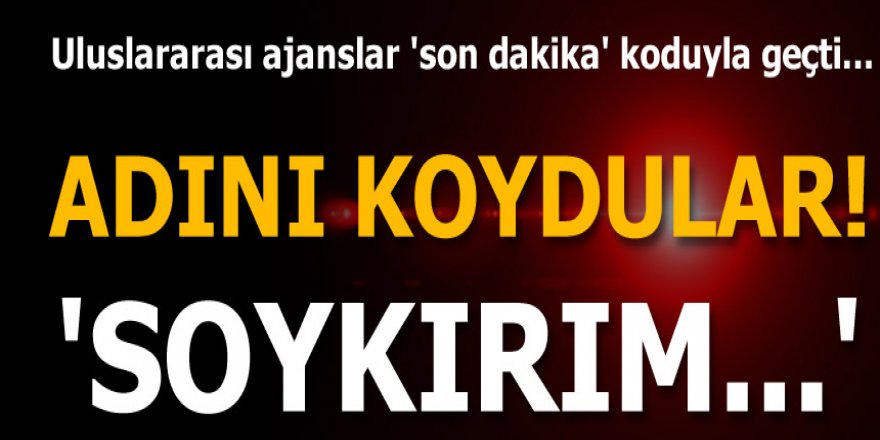 BM adını koydu: 'Soykırım!' Yargılansınlar...