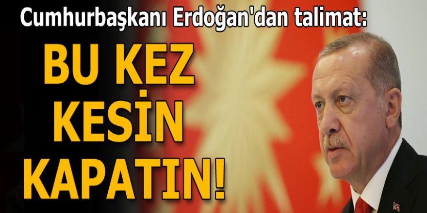 Erdoğan'dan MEB'e 'Çakma dershane' talimatı