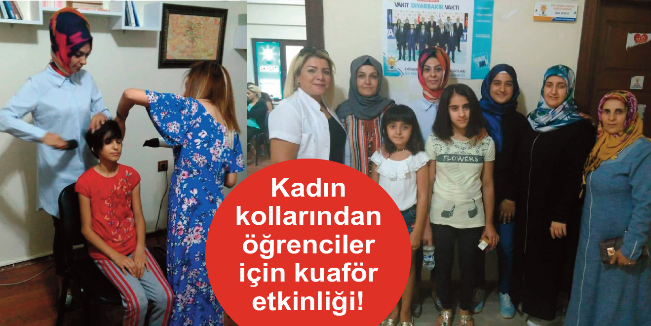 Kadın kollarından öğrenciler için kuaför etkinliği!