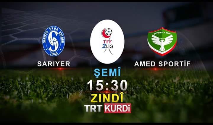 SARIYER-AMEDSPOR MAÇINA NAKLEN YAYIN