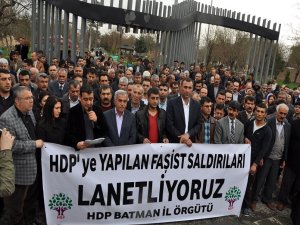 HDP saldırıları Batman’da protesto edildi