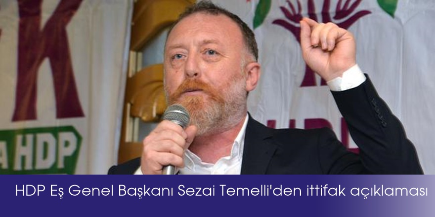 HDP Eş Genel Başkanı Sezai Temelli: Kimseyle görüşmedik