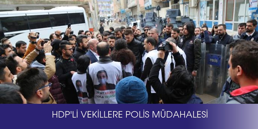 Leyla Güven için yürümek isteyen HDP'li vekillere polis müdahalesi