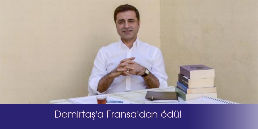 Demirtaş'a Fransa'dan ödül