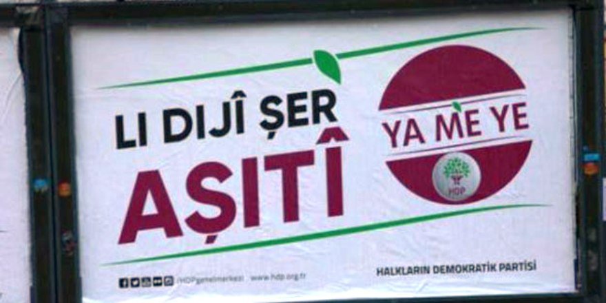 Şanlıurfa'da HDP'nin seçim afişleri toplatıldı