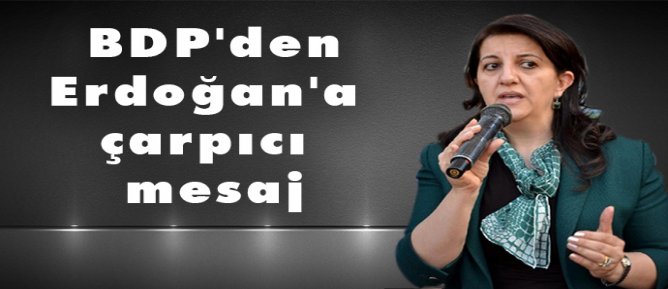 BDP'den Erdoğan'a çarpıcı mesaj