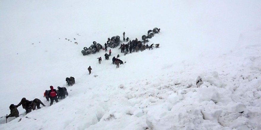 Çığ bölgesinde arama çalışmaları yeniden başlatıldı