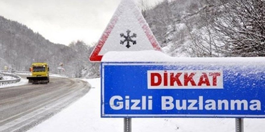 Meteorolojiden buzlanma ve çığ uyarısı