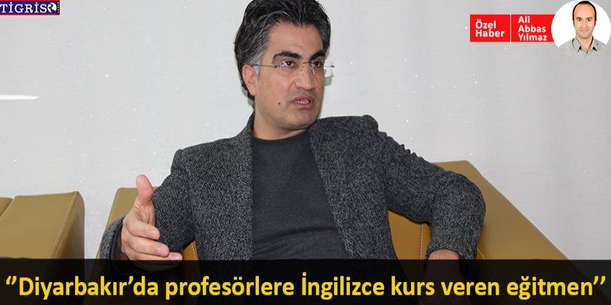 Diyarbakır’da profesörlere İngilizce kurs veren eğitmen